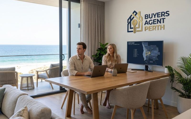 Perth couple working from home in rented apartment near beach