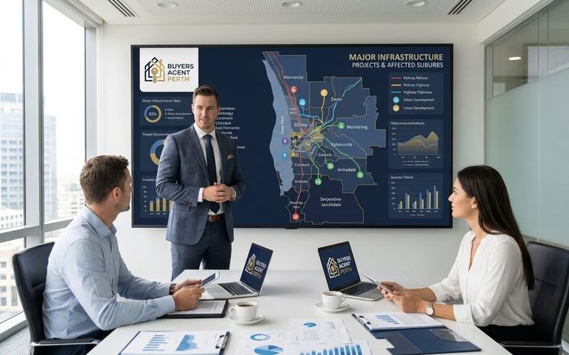 Perth infrastructure investment map showing key projects