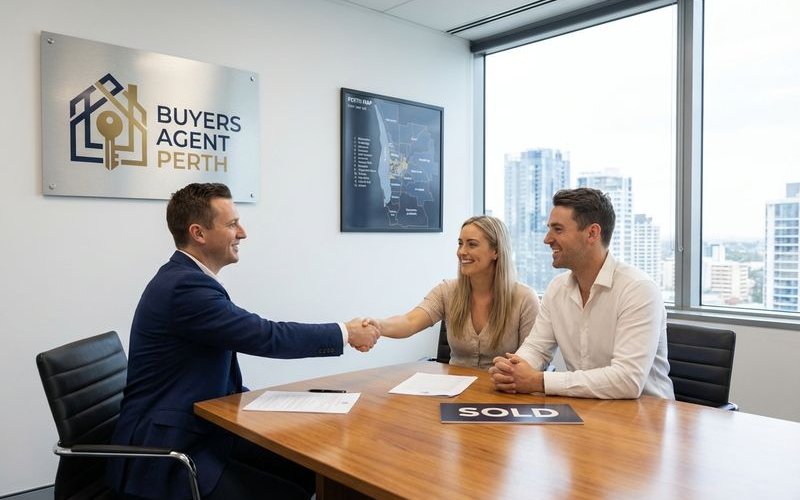 Professional handshake completing property negotiation